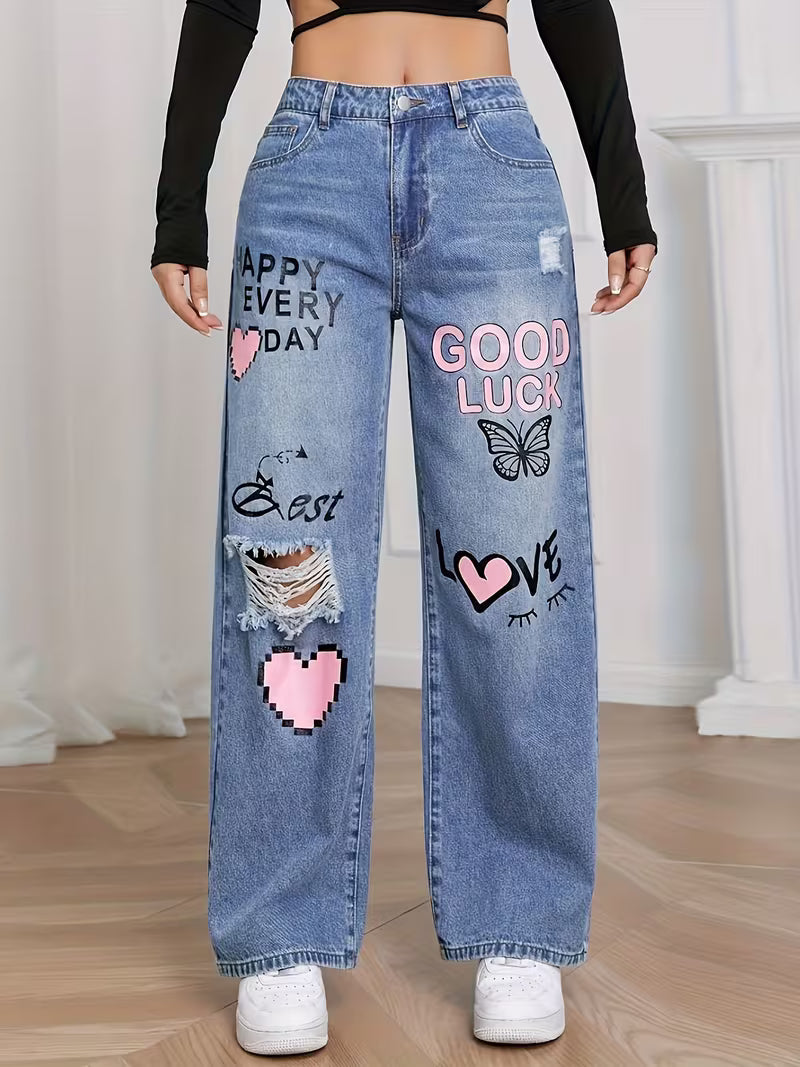 Calça Jeans Feminina Retrô