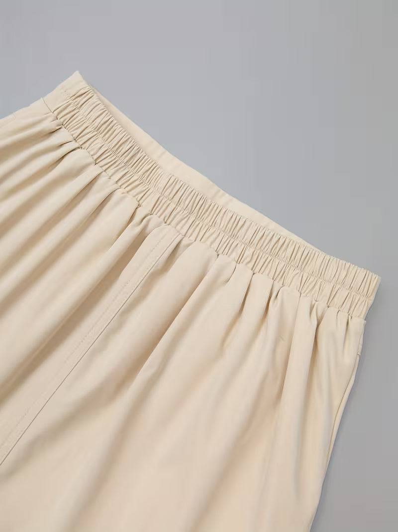 Saia Midi Feminina Evasê