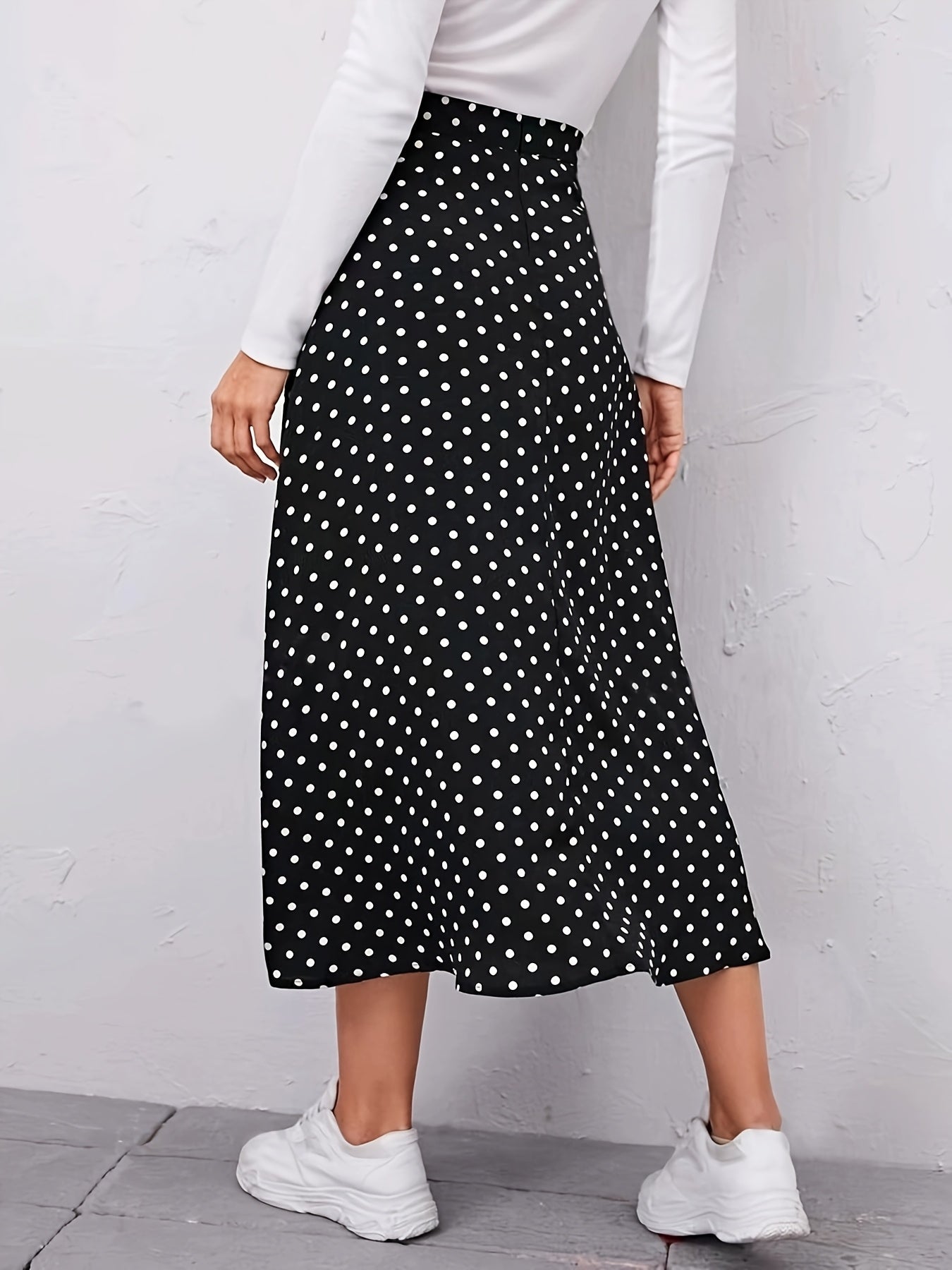 Saia Midi Lua Feminina com Fenda Lateral